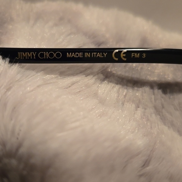 Jimmy Choo Black and Gold River Sunglasses Brand New in Case main image 14